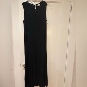 Eileen Fisher Black Sheath Maxi Dress